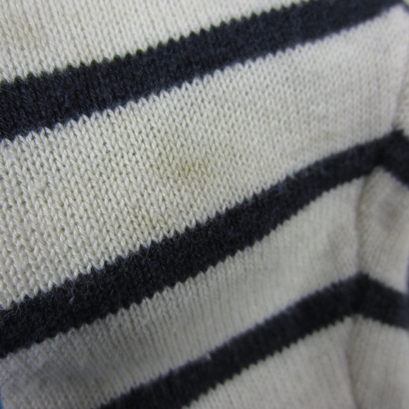 J. Jill Sweater womens Plus 2X Nautical Striped Lace up Long Sleeve Navy Blue - Picture 15 of 15